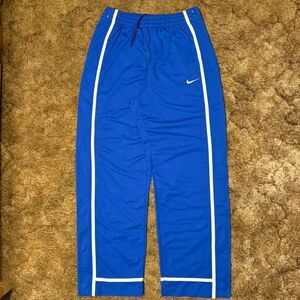 Nike Dri-Fit Breakaway Pants Snap Button Sweatpants Blue Large